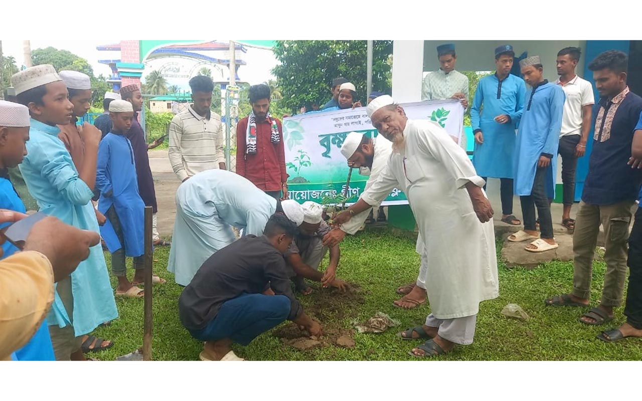 বালাগঞ্জে গ্রিন এন্ড ক্লিন’র উদ্যোগে  বৃক্ষরোপণ