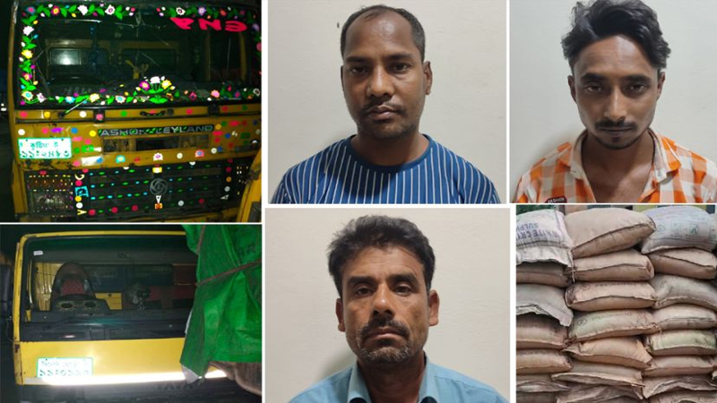 সুরমা গেইট থেকে দুই ট্রাক ‘বুঙ্গার’ চিনি জব্দ