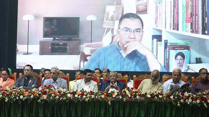 অন্তর্বর্তী সরকার গণতান্ত্রিক মানুষের আন্দোলনের ফসল: তারেক রহমান