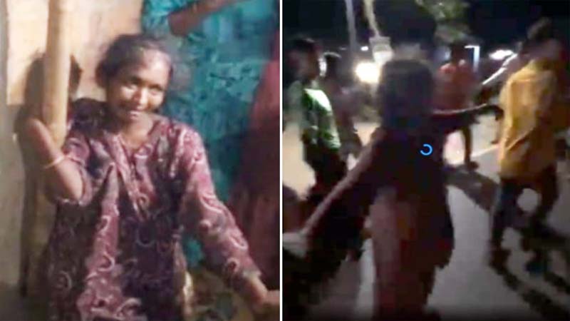 ছেলেধরা সন্দেহে মানসিক ভারসাম্যহীন নারীকে নি র্যা ত ন