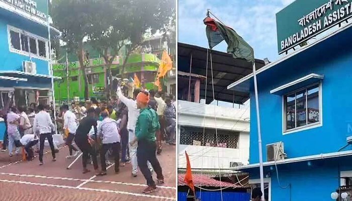আগরতলায় বাংলাদেশ সহকারী হাইকমিশনে হামলা