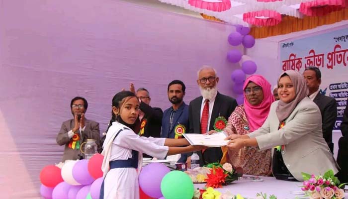 জৈন্তাপুর সরকারি উচ্চ বিদ্যালয়ে বার্ষিক ক্রীড়া প্রতিযোগিতা ও পুরস্কার বিতরণ অনুষ্ঠিত