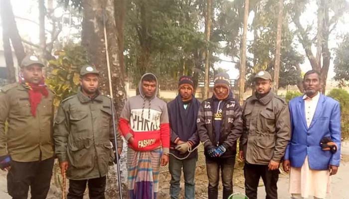 টাঙ্গুয়ার হাওরে পাখি ও মৎস্য শিকার, আটক ৩