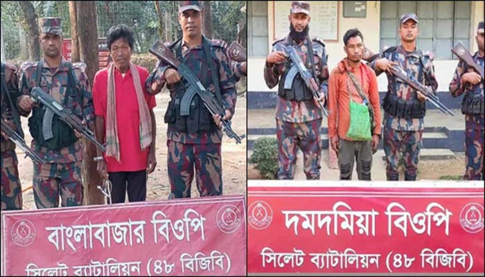 বাংলাদেশে অবৈধ অনুপ্রবেশ, দুই ভারতীয় নাগরিক আটক
