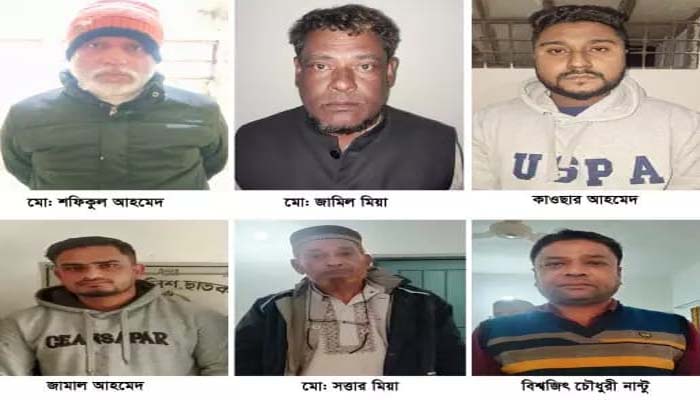 ‌’অপারেশন ডেভিল হান্ট’ সুনামগঞ্জে ৬ আ.লীগ নেতা গ্রেফতার