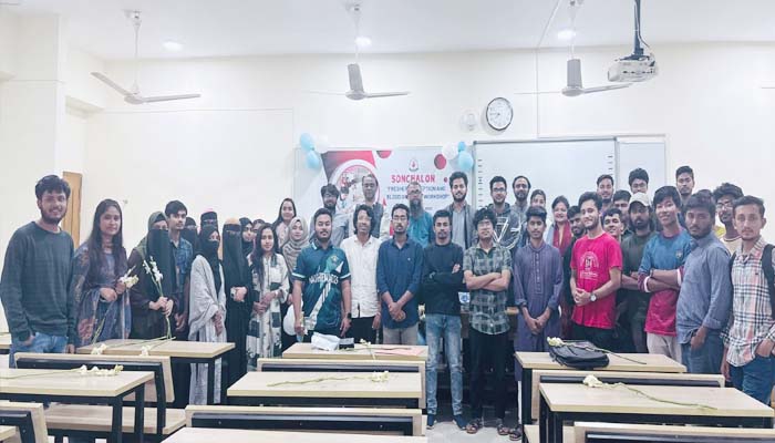 শাবিতে সঞ্চালনের নবীনবরণ ও ব্লাড গ্রুপিং কর্মশালা অনুষ্ঠিত