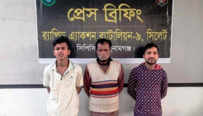 দিরাইয়ে ৩৯ কেজি গাঁজাসহ গ্রেফতার ৩