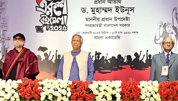 একুশ আমাদের দুঃসাহসী করেছে, গণঅভ্যুত্থান তারই প্রমাণ : প্রধান উপদেষ্টা