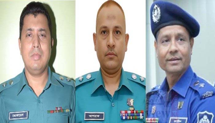 সিলেটে ঊর্ধ্বতন তিন পুলিশ কর্মকর্তাকে বদলি