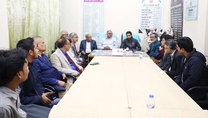 ‘আমার দেশ পত্রিকা’র সম্পাদকের সাথে শাবি প্রেসক্লাবের মতবিনিময়