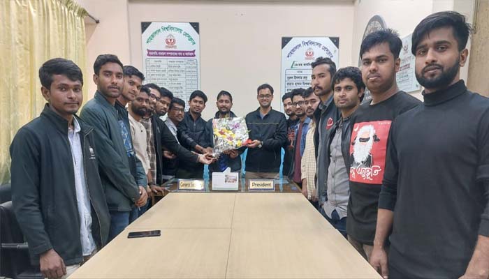 শাবি প্রেসক্লাবের নতুন কমিটিকে সাস্ট ফিটনেস ক্লাবের শুভেচ্ছা