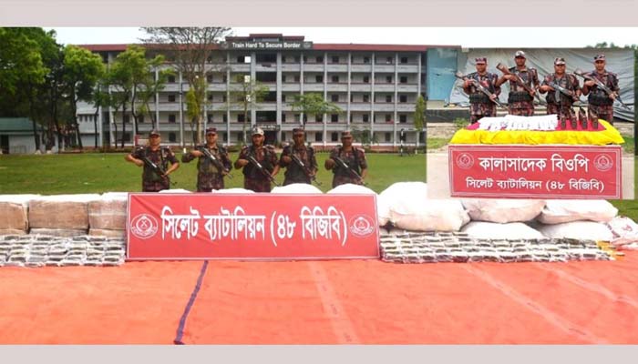 সিলেটে দেড় কোটি টাকার চোরাই পণ্য জব্দ