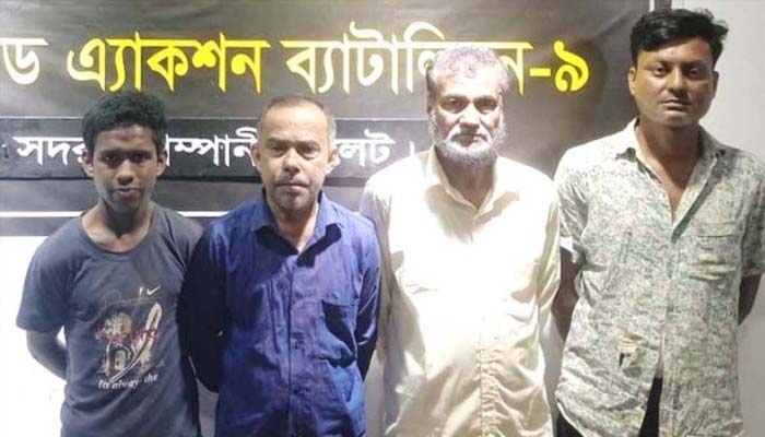 সিলেটে র‌্যাবের জালে চার মাদক কারবারি
