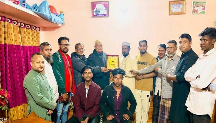 বিয়ানীবাজার জাসাসের সদস্য সচিব আব্দুল হালিম রানা সংবর্ধিত