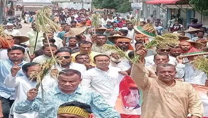 সুনামগঞ্জে জেলা বিএনপির বর্ণাঢ্য আনন্দ শোভাযাত্রা