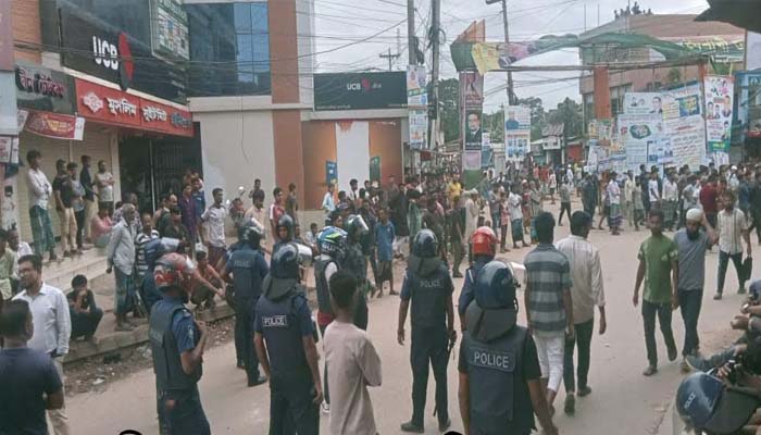 ৫দিনের উত্তেজনার পর নবীগঞ্জে ভয়াবহ সংঘর্ষে, আহত কয়েক শতাধিক, ১৪৪ ধারা জারি