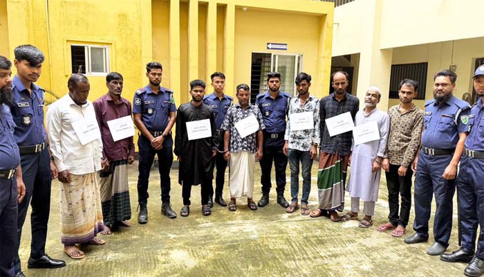 চাঁদাবাজির মামলায় সাবেক সমন্বয়কসহ আটক ৭