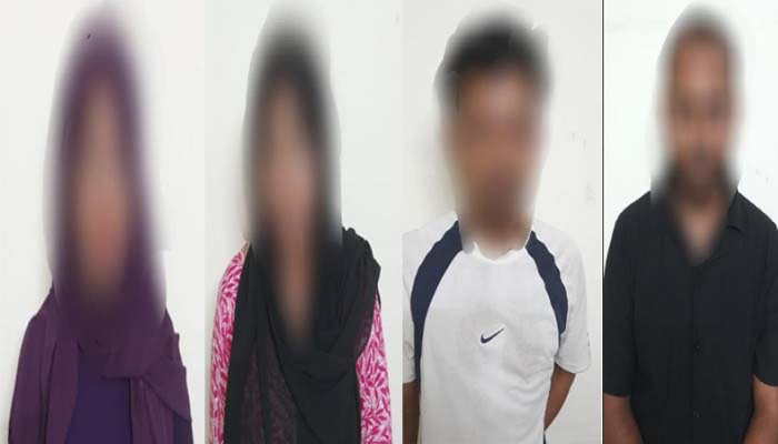 সিলেটে আসাবিক হোটেল থেকে নয়নতারাসহ আটক ৪