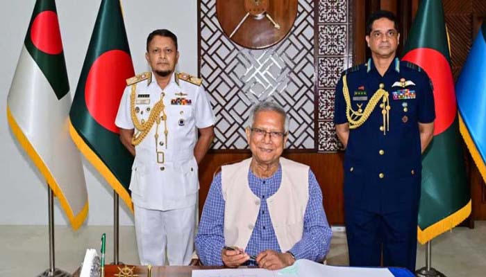 নৌবাহিনী-বিমানবাহিনী নির্বাচনী পর্ষদ উদ্বোধন করলেন প্রধান উপদেষ্টা