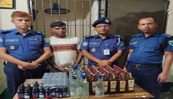 সিলেট-কোম্পানীগঞ্জ মহাসড়কে বিপুল পরিমাণ ভারতীয় মাদকসহ কারবারী আটক