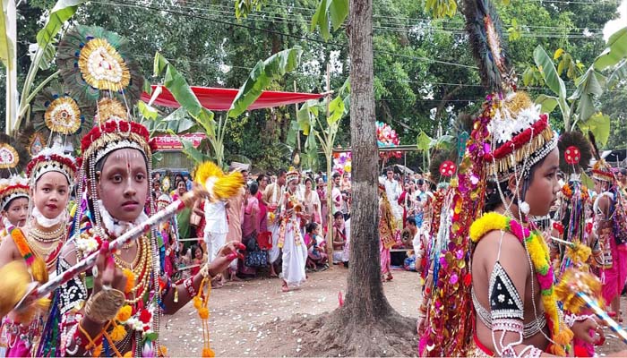 কমলগঞ্জে রাখাল নৃত্যে দিয়ে মণিপুরি রাসোৎসব শুরু