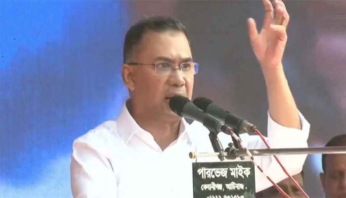 আপনারা ভালা আছেননি—সিলেটবাসীকে সালাম দিয়ে তারেক রহমানের বক্তব্য শুরু