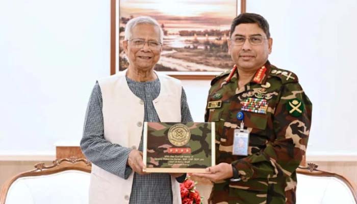 প্রধান উপদেষ্টার সঙ্গে সেনাপ্রধানের বিদায়ী সাক্ষাৎ