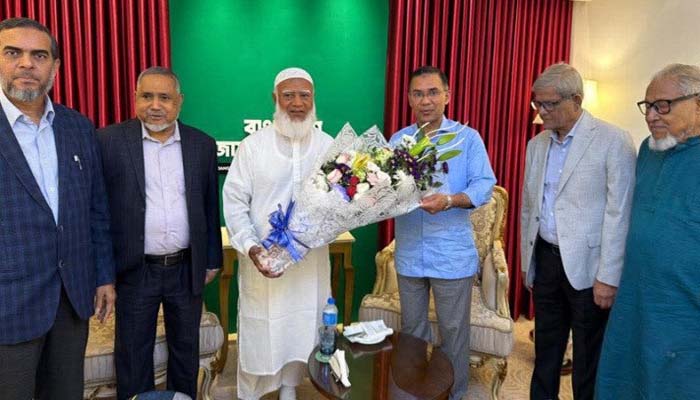 জামায়াত আমিরের বাসায় তারেক রহমান