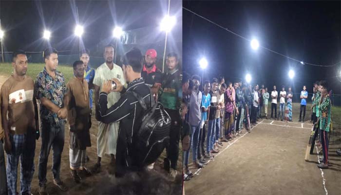 নভাগীতে জমকালো আয়োজনে ডে-নাইট ক্রিকেট টুর্নামেন্টের উদ্বোধন