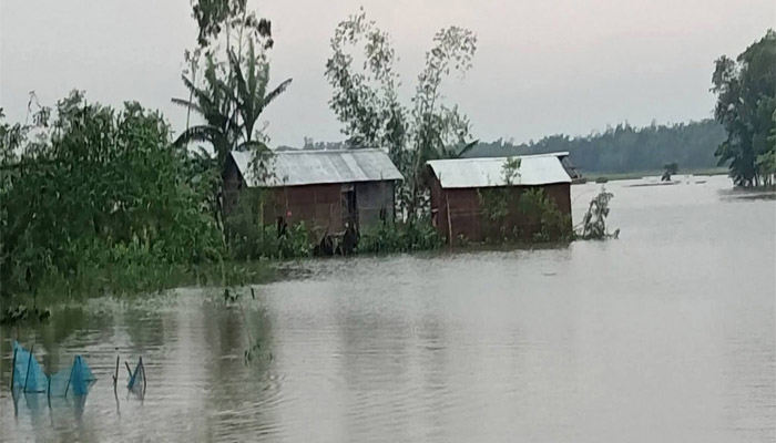 কমলগঞ্জে নিম্নাঞ্চলে বন্যায় ৫০ পরিবার পানিবন্দি, দুর্ভোগ এসএসসি পরীক্ষার্থী