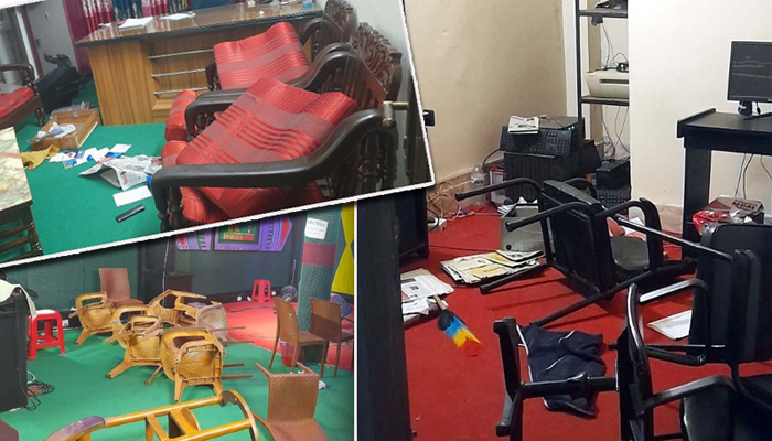 ‘সবুজ সিলেট’ কার্যালয়ে সন্ত্রাসী হামলা, ভাঙচুর ও লুটপাট