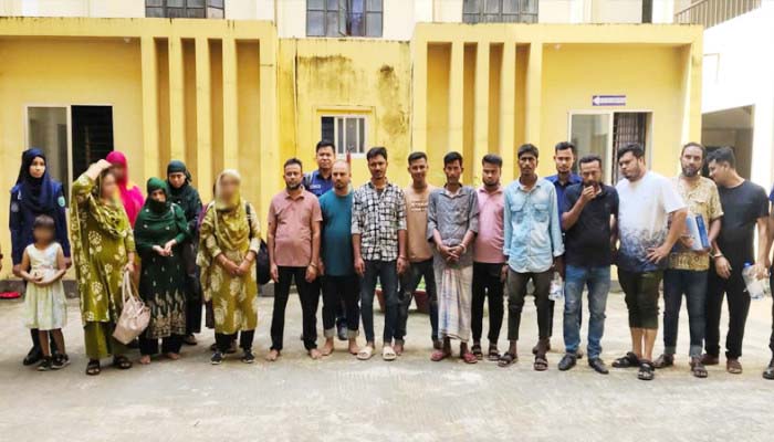 গোয়াইনঘাটে পৃথক অভিযানে ১৯ আসামি গ্রেফতার