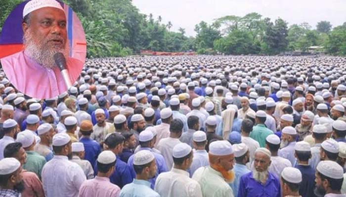 জৈন্তাপুরে মাওলানা আব্দুল জব্বারের জানাজায় হাজারো মানুষের ঢল