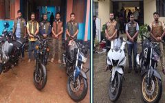 জৈন্তাপুর-গোয়াইনঘাটে ডিবির সাঁড়াশি অভিযান, উদ্ধার ৫ ভারতীয় মোটরসাইকেল