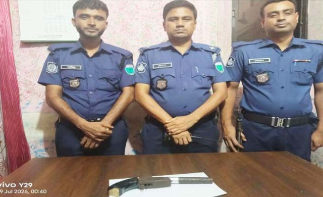 কমলগঞ্জে পুলিশের অভিযানে পাইপগান উদ্ধার