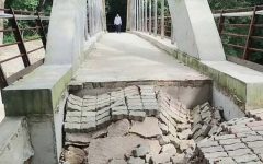কাজ শেষ হওয়ার আগেই সেতুর সংযোগ সড়কে ধস