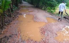 ‘৫০ লাখ টাকার কাজই হয়নি’: গোয়াইনঘাটে রাস্তা সংস্কারে শুভঙ্করের ফাঁকি!