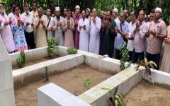 শহীদ সাংবাদিক এটিএম তুরাবের কবর জিয়ারত করলেন এমপি এমরান আহমদ চৌধুরী