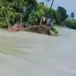 বানিয়াচংয়ে খোয়াই নদীর বাঁধ ভেঙে তলিয়ে গেছে বাড়িঘর-ফসলি জমি