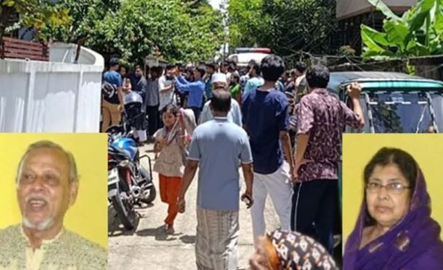 সিলেটে হত্যাকাণ্ড: ঘরের দরজা ছিল বন্ধ, নিচ দিয়ে গড়িয়ে বেরুচ্ছিল রক্ত