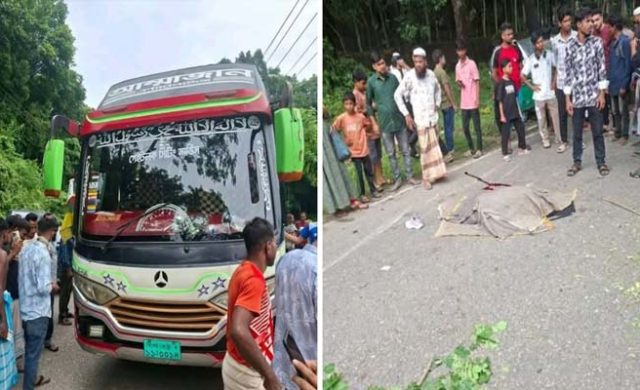 তামাবিল মহাসড়কে গেইটলক বাসের ধাক্কায় পর্যটক কিশোরী নিহত, মা আহত