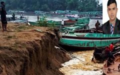 দোয়ারাবাজারের সোনালী ও মরা চেলা নদীতে সাবেক চেয়ারম্যান রফিকের ড্রেজার ও চাঁদাবাজি বাণিজ্য
