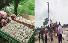 সাদাপাথর লুটে লাগাম টানতে অভিযান, কোম্পানীগঞ্জে ৫ হাজার ঘনফুট পাথর জব্দ