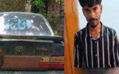 শান্তিগঞ্জে প্রাইভেটকারে যা পেল পুলিশ, আটক ১