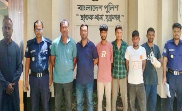 ছাতকে পুলিশের বিশেষ অভিযানে বিভিন্ন মামলার ৭ আসামি গ্রেপ্তার