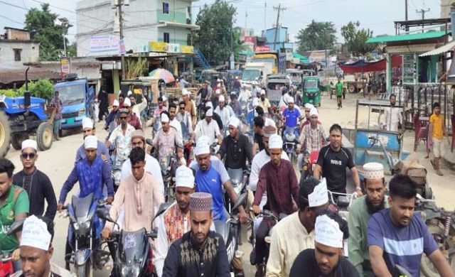 দরুদ-সালামের ধ্বনিতে মুখরিত কোম্পানীগঞ্জ, ঈদে মিলাদুন্নবীর র‍্যালির প্রচারে মিছিল