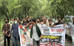 সিলেটে ছাত্রলীগের ঝটিকা মিছিল, জায়গা মেলাতে পারছে না পুলিশ