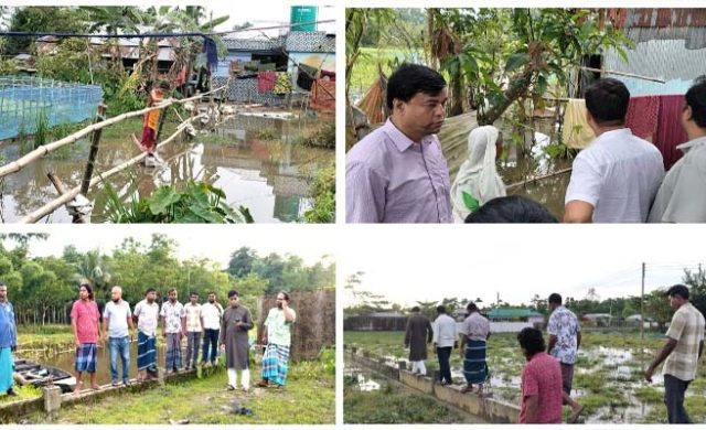 জৈন্তাপুরে জলাবদ্ধতায় পানিবন্দী শতাধিক পরিবার, স্থায়ী সমাধানের অপেক্ষায় এলাকাবাসী