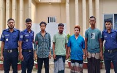 কানাইঘাটে নিষিদ্ধ ছাত্রলীগের ঝটিকা মিছিল, সন্ত্রাসবিরোধী আইনে গ্রেপ্তার ৪
