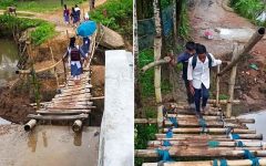 জাফলংয়ে ব্রিজ যেন গলার কাঁটা